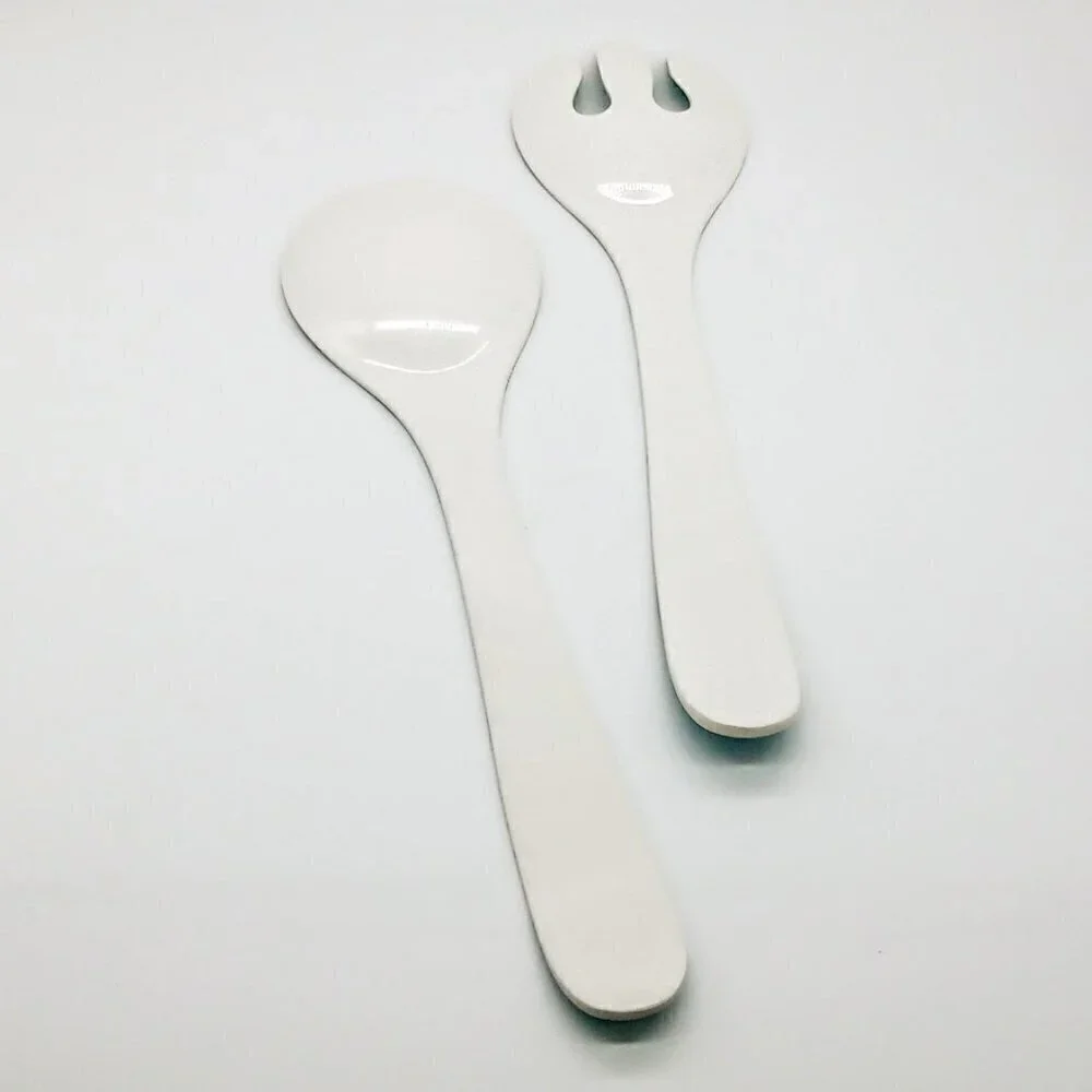 Le Cadeaux Madrid Turquoise Melamine Salad Serving Fork & Spoon
